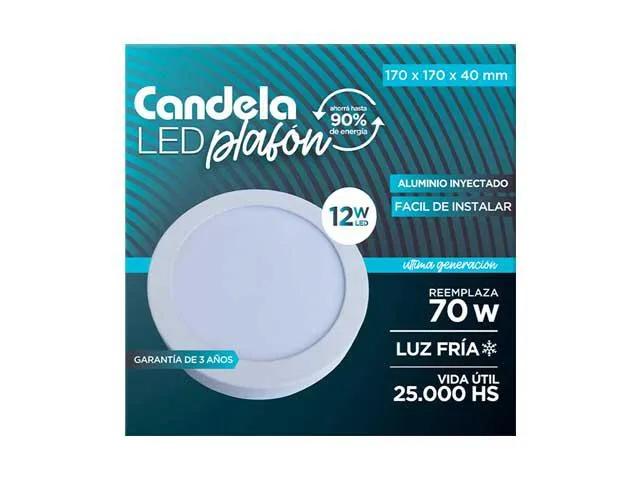 (GP) PANEL LED C/BASE CANDELA REDONDO 12W FRIA - 170mm