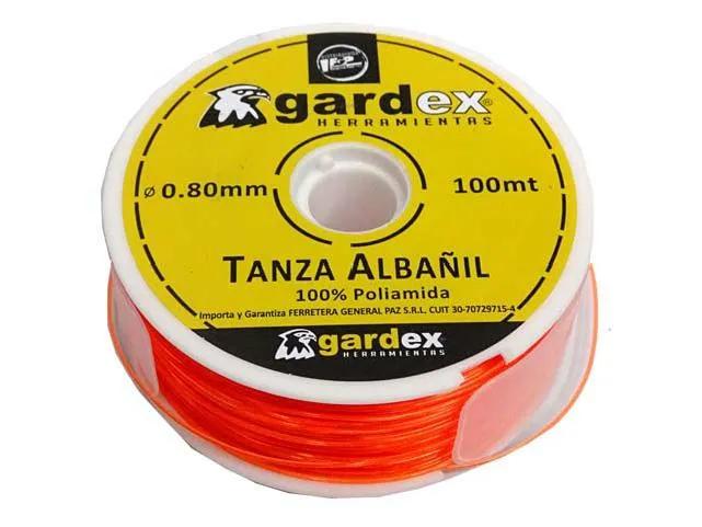 (GP) TANZA ALBAÑIL GARDEX 0.80mm x 100m. 