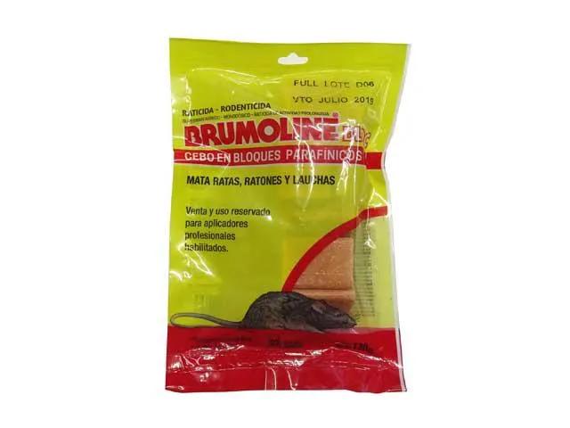 (GP) RATICIDA ESPECIAL BRUMOLINE BLOQUE PARAFINICO 120GRS.