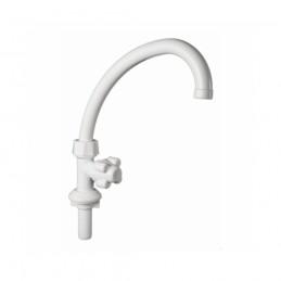 (AC) CANILLA PVC GRIFO MESADA PICO CURVO ALTO MOVIL