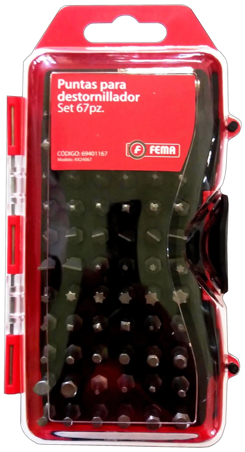 (FE) DESTOR. SET 67 PZ. PUNTAS 25 MM"