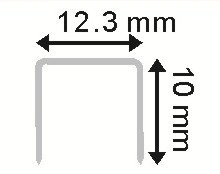 (FE) GRAPA U 12,3 X 10 MM (5000 PZ) 
