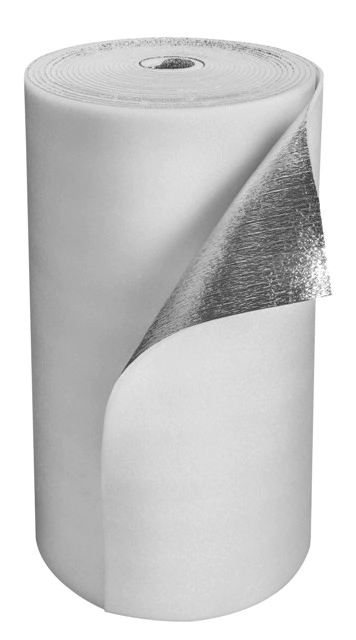 (FE) AISLANTE -ALUMINIZADO -10MM- 1 x METRO T-POLIESTER ALUMINIZADO 1 CAPA