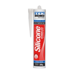 (FE) SILICONA ACETATICA ALTA TEMPERATURA. ROJO 280 GR -CJ12