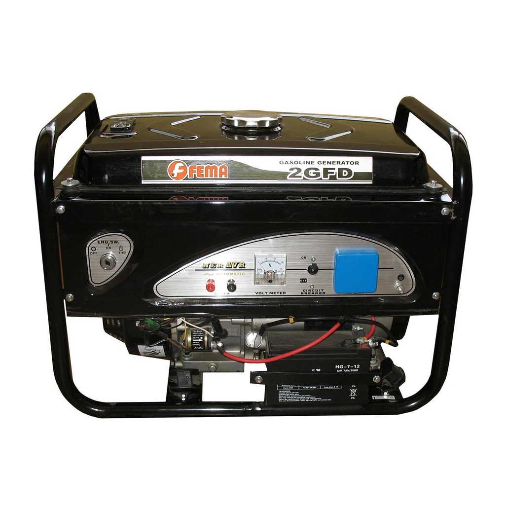 (FE) GENERADOR FEMA 2600--2.5KVA-ARRAN.ELECT-2200W-220 V-6.5HP-OHV