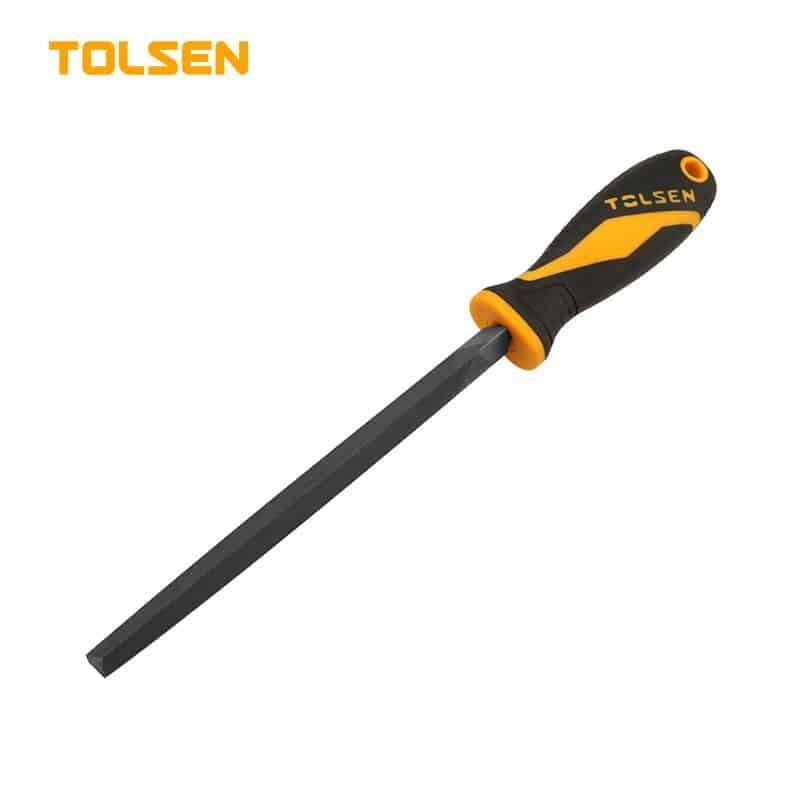 (TOL) LIMA PARA METAL TRIANGULAR 8"