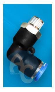 (AGRO) CONEXION AUTOMAT CODO - 064-01 PLAST R. 1/8 BSPT 6 MM