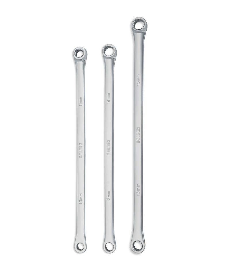 (BRE) LLAVES ESTRIADAS LARGAS en Juego x 3 Pzs (Correa Poly - V) 10x11 12x14 13x15 mm BREMEN®