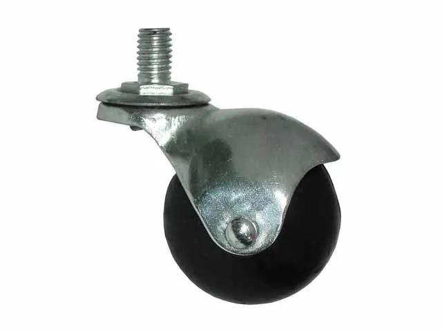 (GP) RUEDA PARA MUEBLES - 50mm ESFERA GOMA C/PERNO