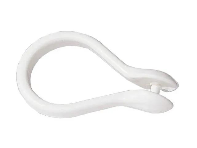 (GP) GANCHO PLASTICO PERA Blanco standard