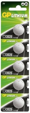 (GP) PILAS GP BOTON CR2025 X UNIDAD 