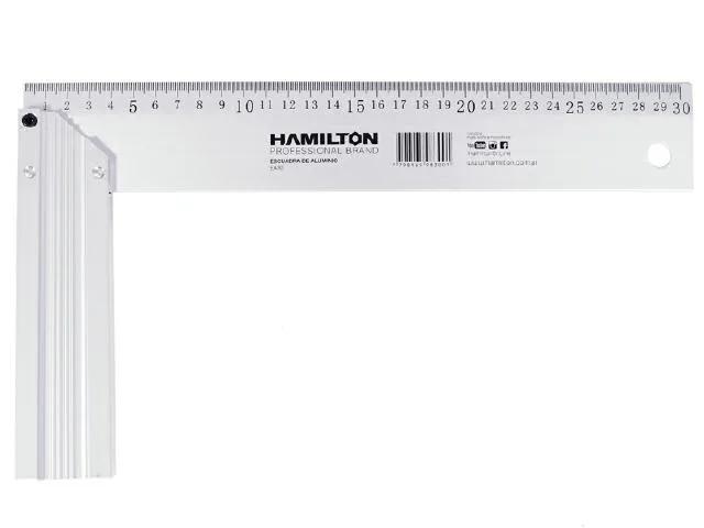 (HAM) ESCUADRA DE ALUMINIO 30 CM