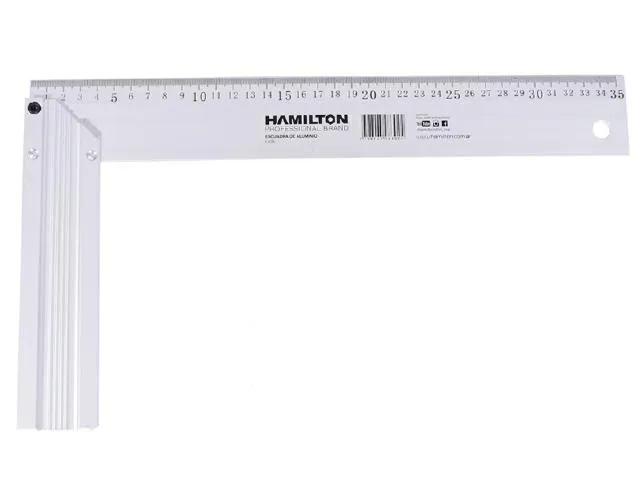 (HAM) ESCUADRA DE ALUMINIO 35 CM