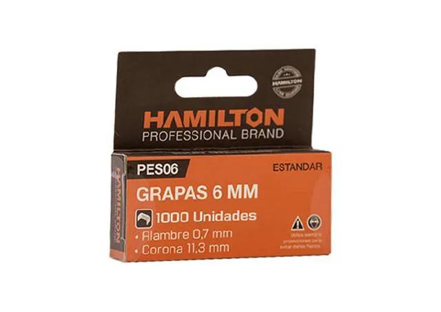 (HAM) GRAPAS 6 × 11.3 × 0.7 MM PARA PES × 1000 UNIDADES