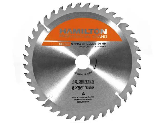 (HAM) DISCO SIERRA CIRCULAR 180 MM × 40 DIENTES
