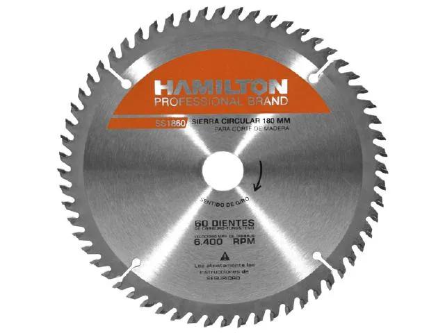 (HAM) DISCO SIERRA CIRCULAR 180 MM × 60 DIENTES