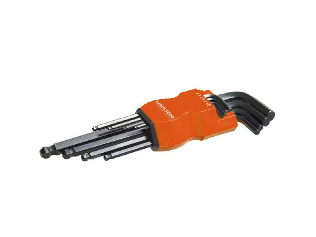 (HAM) JUEGO DE LLAVE HEX. Pulg LARGA 9u- CRV