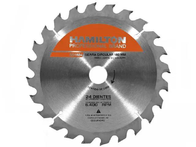 (HAM) DISCO SIERRA CIRCULAR 180 MM × 24 DIENTES