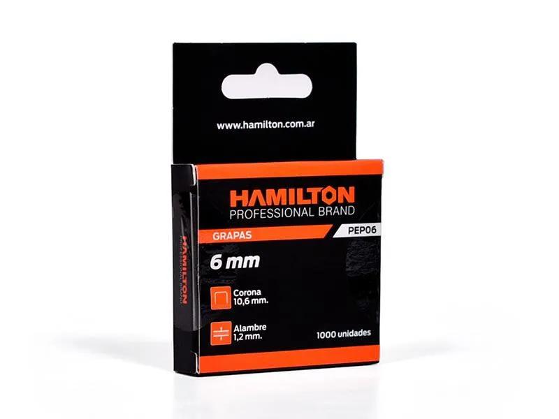(HAM) GRAPAS 6 × 10.6 × 1.2 MM PARA PEP × 1000 UNIDADES