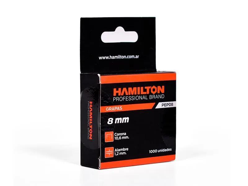 (HAM) GRAPAS 8 × 10.6 × 1.2 MM PARA PEP × 1000 UNIDADES