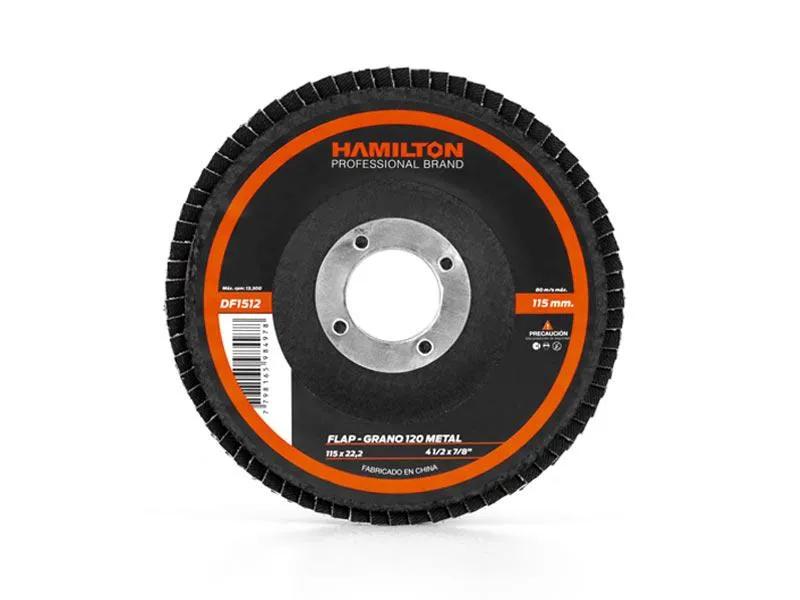 (HAM) DISCO FLAP ZIRCONIA 115 MM GRANO 120 – METAL