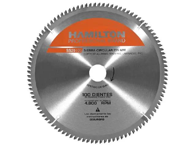 (HAM) DISCO SIERRA CIRCULAR 255 MM × 100 DIENTES