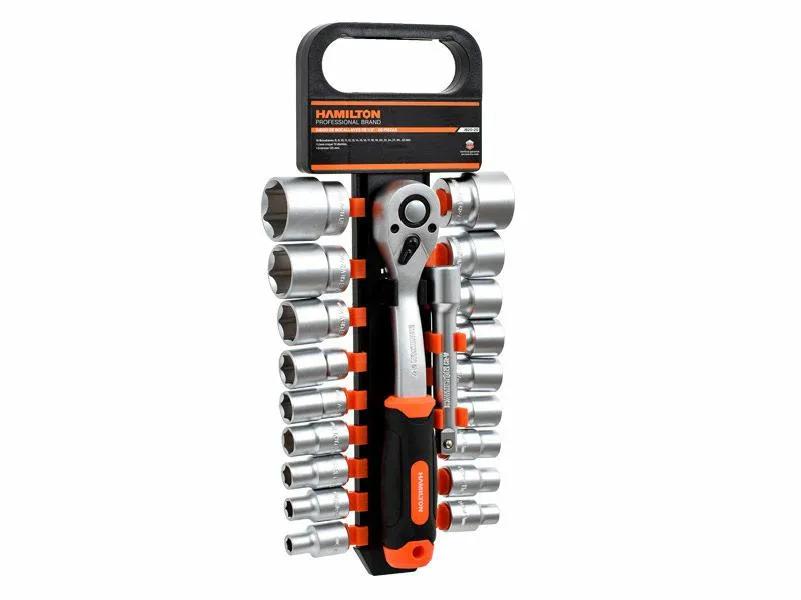 (HAM) JUEGO DE BOCALLAVES 1/2" × 20 PIEZAS (8-32 MM)