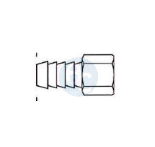 (AGRO) RACORD 1/4 ROSCA HEMBRA 004-04 MANG 8 MM