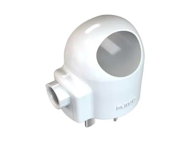 (GP) JELUZ LINEA FICHAS MACHO 10A FM620 BLANCA LATERAL MANIJA 3 PATAS