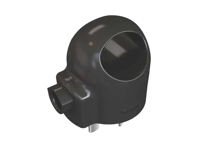 (GP) JELUZ LINEA FICHAS MACHO 10A FM621 NEGRA  LATERAL MANIJA 3 PATAS