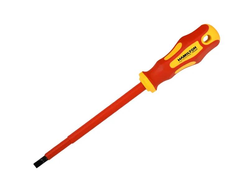(HAM) DESTORNILLADOR AISLADO PLANO 3.5 × 100 MM – 1000 V