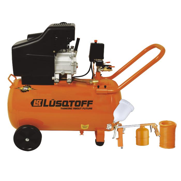 (LSQ) COMPRESOR AIRE MANDO DIRECTO 2.5HP 50L + KIT