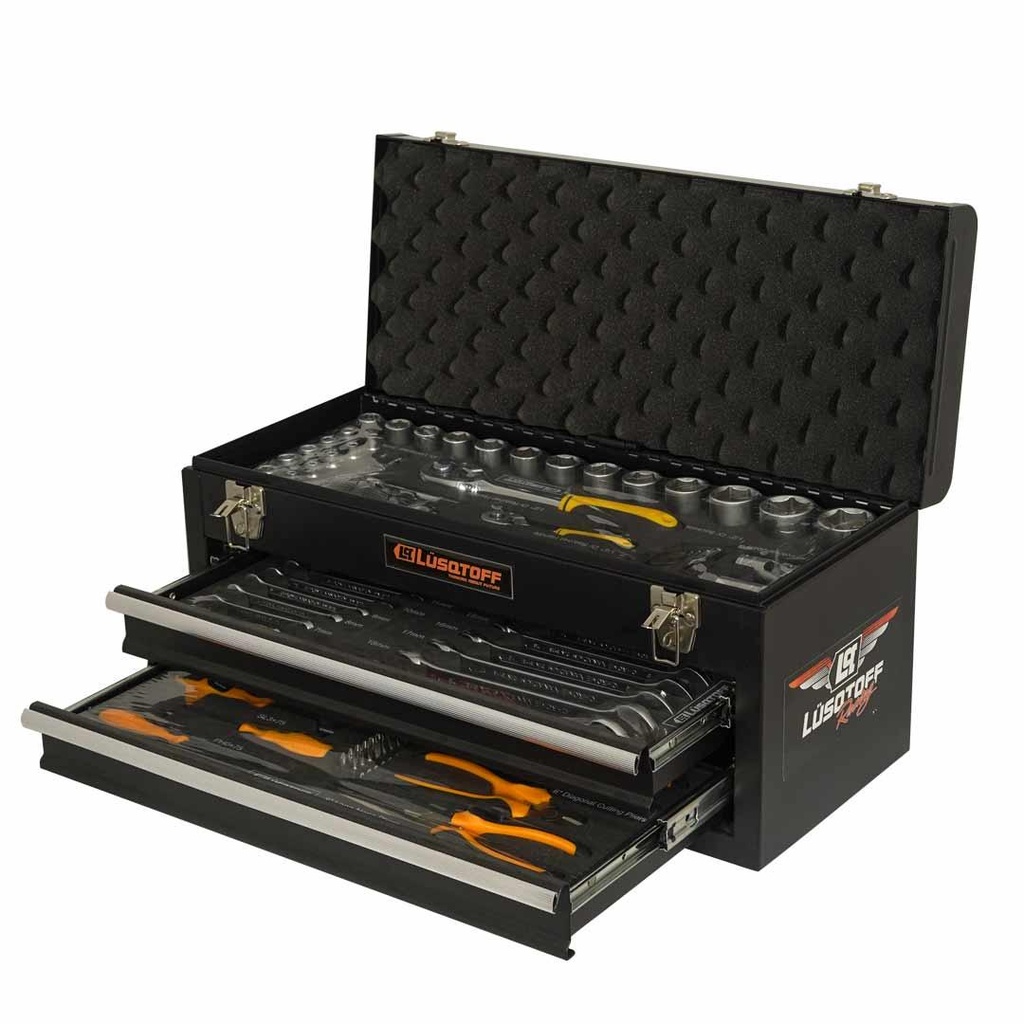 (LSQ) KIT DE HERRAMIENTAS EN CAJA METÁLICA 80 PIEZAS