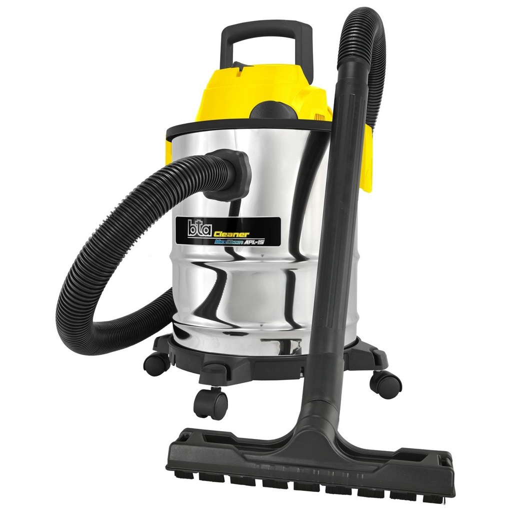 (BB) ASPIRADORA BTA POLVO LIQUIDO ACERO INOXIDABLE 15 L