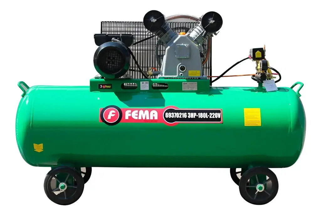 (FE) COMPRESOR FEMA A CORREA 180 LITROS- 3 HP- MONOFASICO 