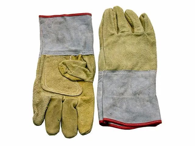 (AC) GUANTES DE CUERO DESCARNE AMARILLO CORTOS