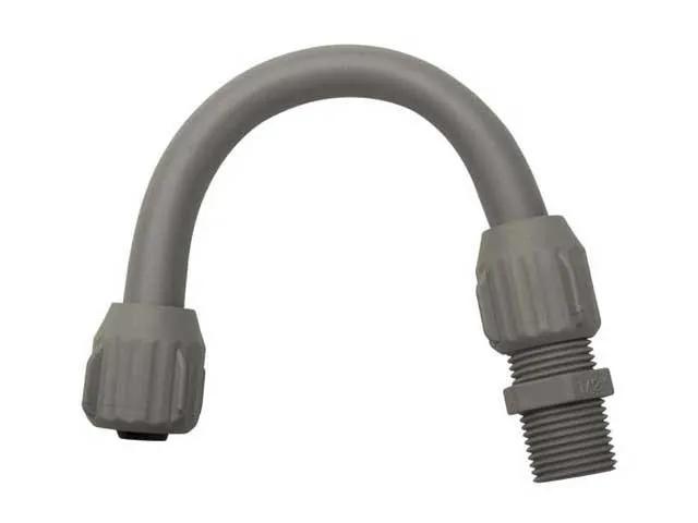 (GP) FLEXIBLE PVC DUKE - 1/2x30cm GRIS C/CONEXION