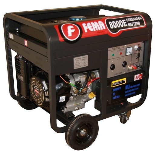 [69380580] (FE) GENERADOR FEMA 8000-MONOFASICO-16HP-6.5KW.220 V-7KW