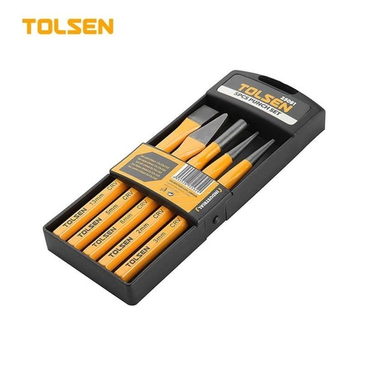 [25091] (TOL) JUEGO DE PUNTAS 5 PIEZAS IND 13/5/8/2/3x10x150mm