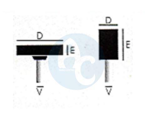 [AG10351] (AGRO) PUNTA MONTADA W GIS W238 VASTAGO 6.4 OX