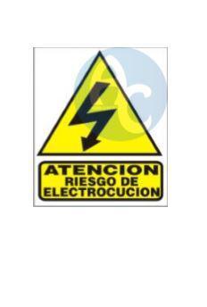 [AG440034] (AGRO) CARTEL SEÑALIZACION - 28x22 RIESGO ELECTROCUCIO