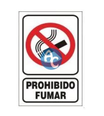 [AG440006] (AGRO) CARTEL SEÑALIZACION - 20x15 PROHIBIDO FUMAR 100