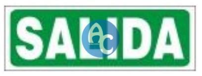 [AG440021] (AGRO) CARTEL SEÑALIZACION - 10x25 SALIDA 613