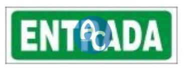 [AG440020] (AGRO) CARTEL SEÑALIZACION - 10x25 ENTRADA 620