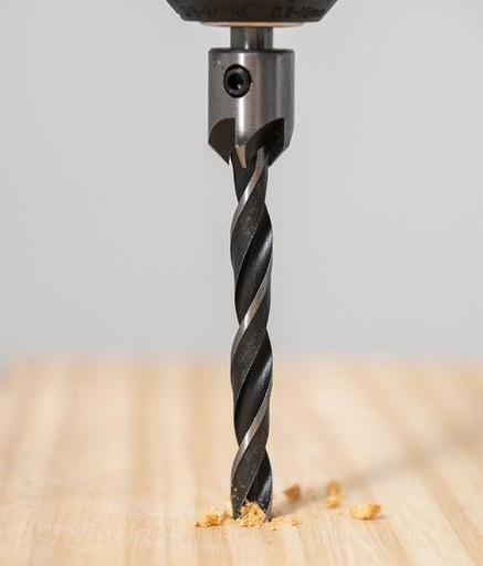 [7597] (BRE) MECHA para MADERA (Biseladora)        Juego  x 5 Pzs. (Ø3, 4, 5, 6 & 8mm)   BREMEN®