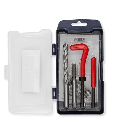 [7824] (BRE) JUEGO DE INSERTOS PARA ROSCA M6 X 1.00 (25 PZs) BREMEN®