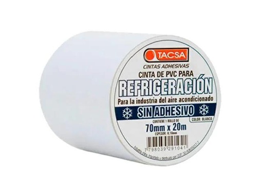[GP7012] (GP) CINTA PVC TACSA REFRIGERACION S/ADHES. BLANCO