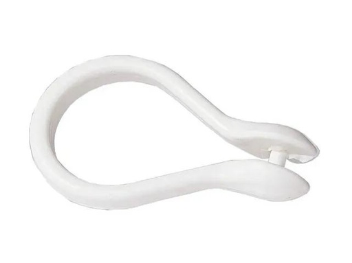 [GP5825] (GP) GANCHO PLASTICO PERA Blanco standard