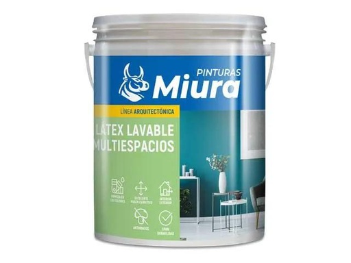 [GP32094] (GP) LATEX MULTIESPACIO MIURA VERDE MANZANA 1 LITROS