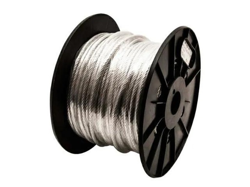 [GP5443] (GP) CABLE ACERO CARRETEL - GALV 6 MM 6X19 A/T X METRO